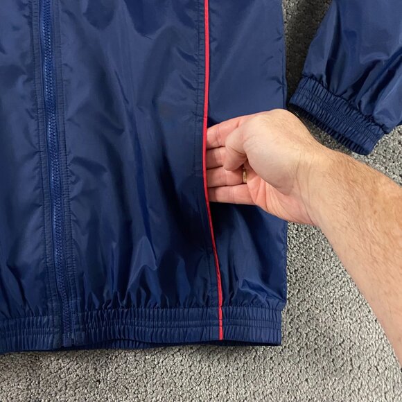 Nike Team Boston Red Sox Jacket Boy's XL Blue Nylon Windbreaker Full Zip Vintage - Picture 4 of 10